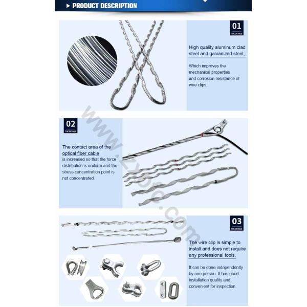Таблетированный спиральный кабель Adss мертвого конца сжатий Гай штуцеров