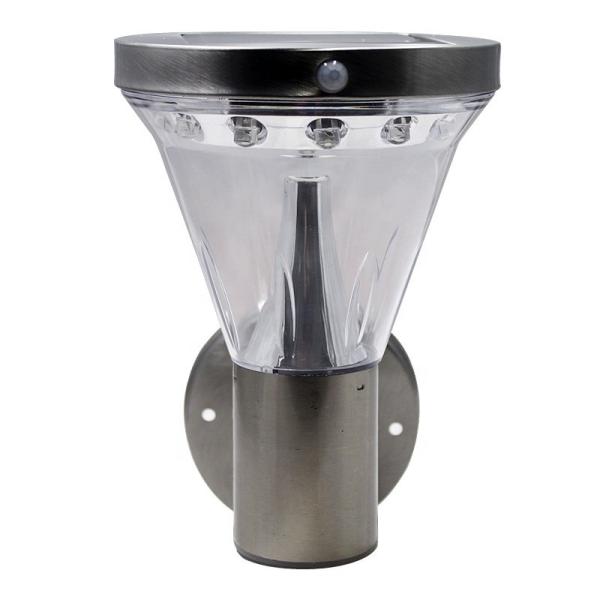 Stainless Steel Garden LED Solar Wall Light Induction Motion Sensor