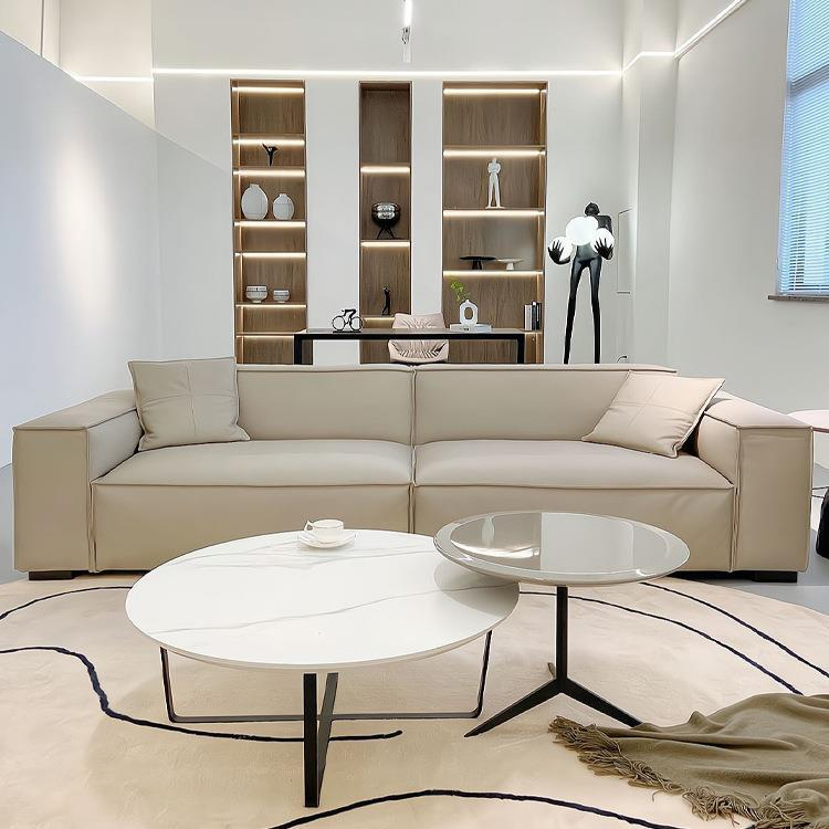 Custom Modern Framed Square Modular Sectional Sofa Eco-Friendly Tufted Comfortable Durable Sponge Fabric Living Room School