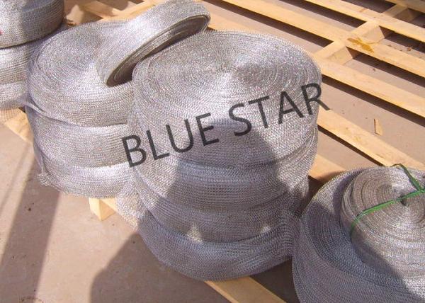 Custom Stainless Steel Knitted Mesh Narrow Width & Wire Dia 0.008 0.011 