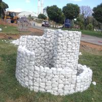 Paroi de support de gabon architectural courbé personnalisé à vendre avec gabon durable en treillis métallique