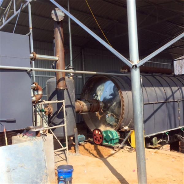 10 tons scrap tire rubber plastic waste to fuel oil pyrolysis plant Tire cracking machine