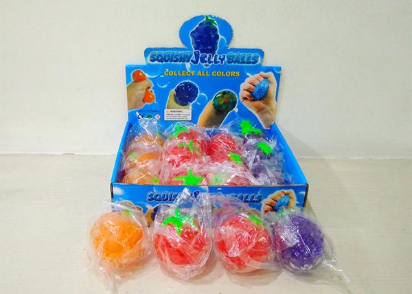 2  Anti Stress Squeeze Ball Rainbow Color Children's Play Toys W / Light Green