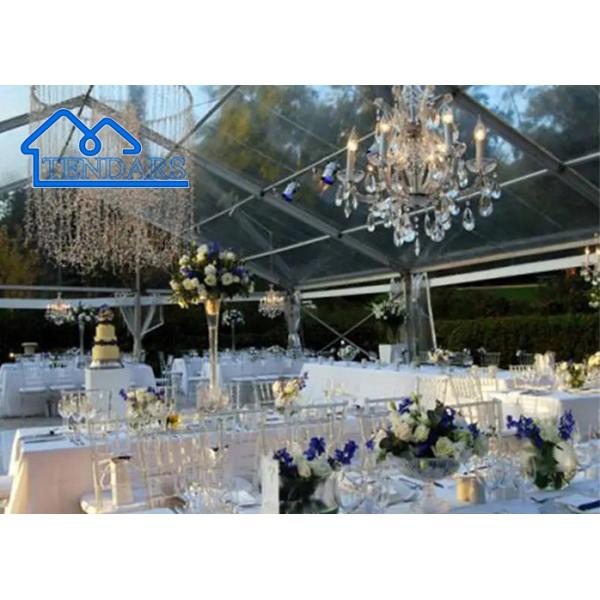 Aluminum Frame Banquet Clear Wedding Tent With Lights 2000 Seater Multi Purpose Outdoor Wedding Tent