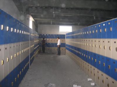 Keyless Employee Storage Lockers 4 Tier Blue Door Color With On - Site Assembly
