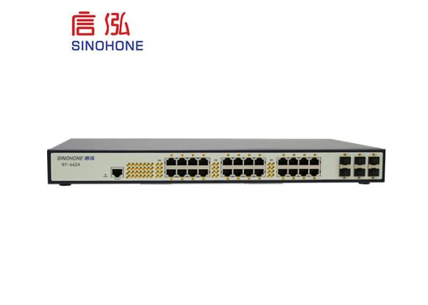 30 Port Fiber Optic Converter Exchange Capacity 256Mpps For Industrial Automation Places