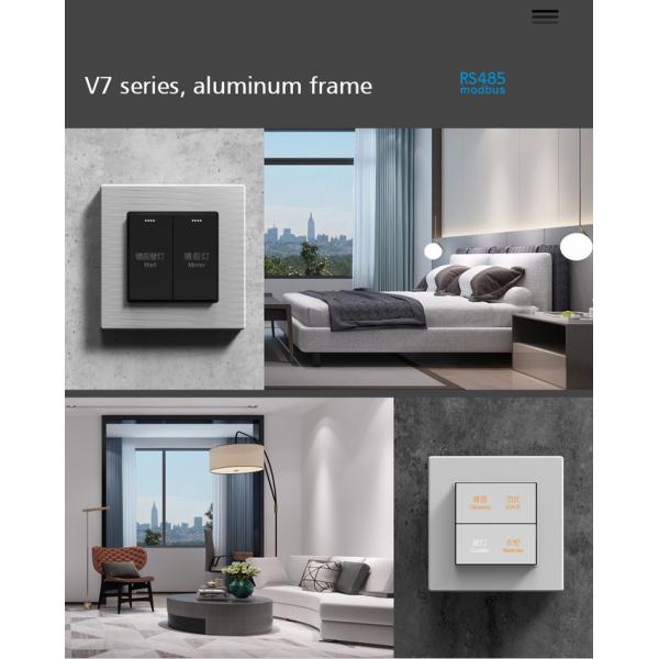 Hotel Room Modbus Wall Switch Electrical Button For Light Control