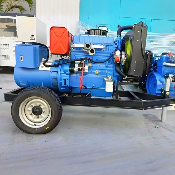 Hot Sale Diesel Power Generator Two Wheels Trailer Diesel Engine Generator Set Mini Diesel Generator