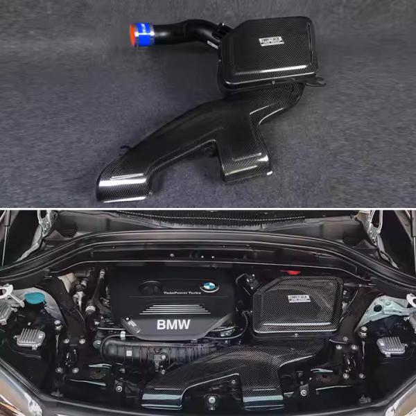 Motor compacto Fibra de carbono Entrada de ar frio BMW Brilliance X1 Isolar o calor do motor