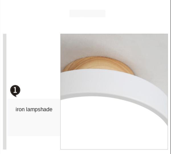 Ceiling Lights Modern Led Nordic Wood Lighting Fixture Indoor led panel ceiling light(WH-WA-24)