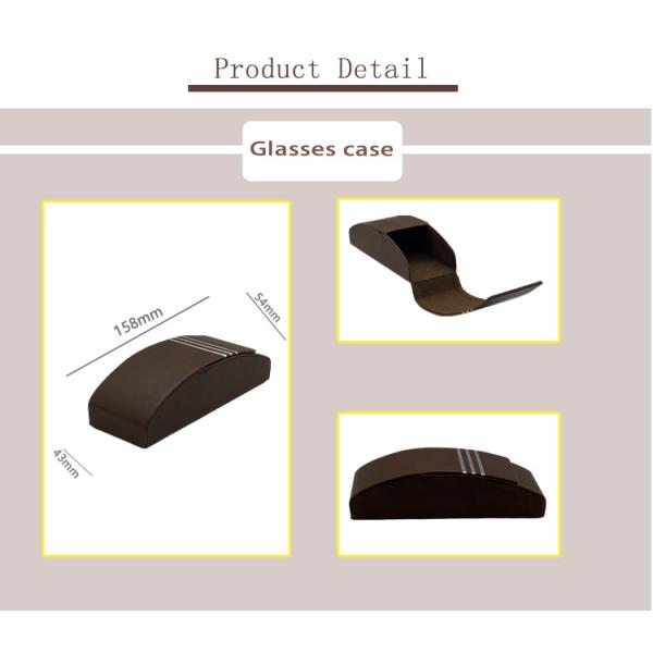 Eco Friendly Iron Leather Handmade Glasses Case 158x54x43mm