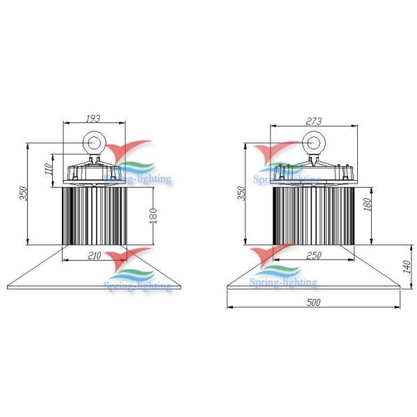 High brightness AC85V - 265V 130W IP65 Black / Silver Industrial Led Lighting Fixtures