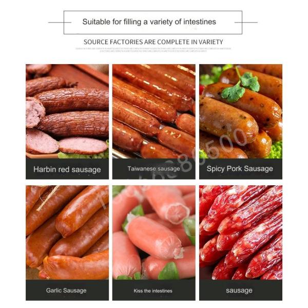 Pneumatic Sausage Stuffing Machine for Hotels Output 300kg/h Supports Customization