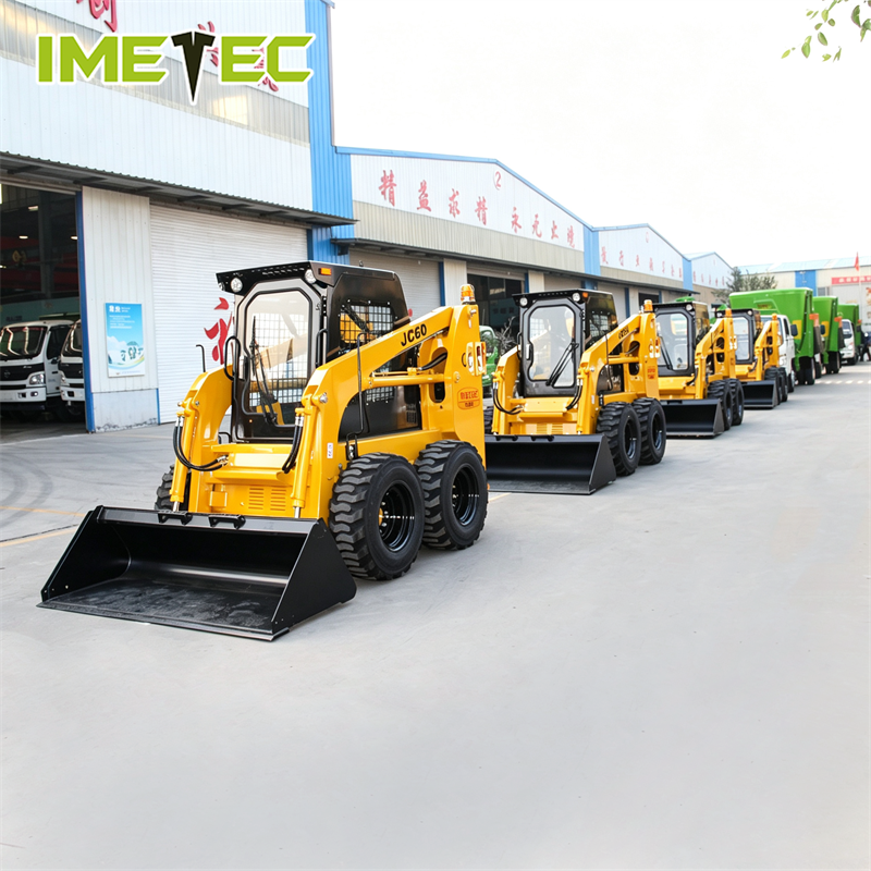 Multifunctional Skid Steer Loader Flexible Steering For Farming Construction 850kg
