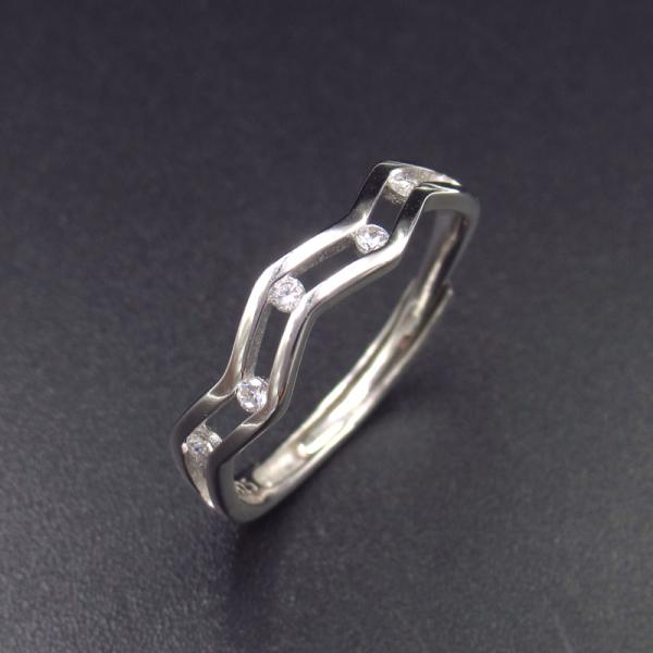 Кольцо обещания стерлингового серебра ювелирных изделий 925 годовщины 925 серебряное для девушки