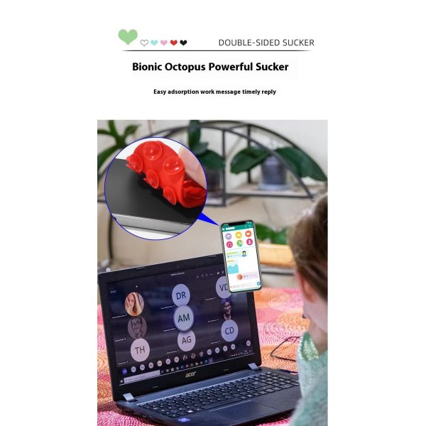 Explosive Wear-Resistant Silicone Double-Sided Suction Cup Phone Stand Multi-Style Design Desk Organizer for Mobile Phone Fixed