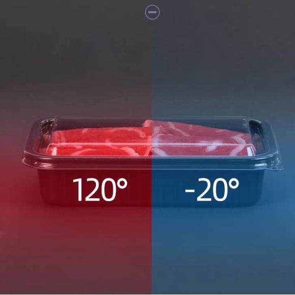 Food Grade Disposable Meat Plastic Tray 500g Blister Customizable With Lid