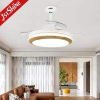 3 Lâminas retráteis 3 Ventilador de teto que muda de cor clara para restaurante de quarto de estar