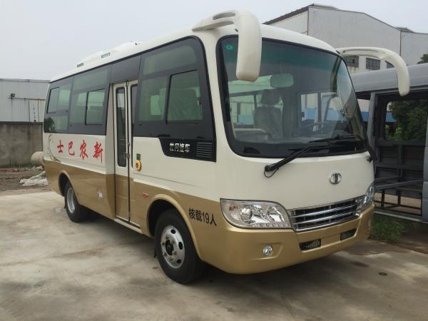 Plateau Terrain 19 Seats Diesel Minibus Star Type Cummins Engine Manual Gearbox
