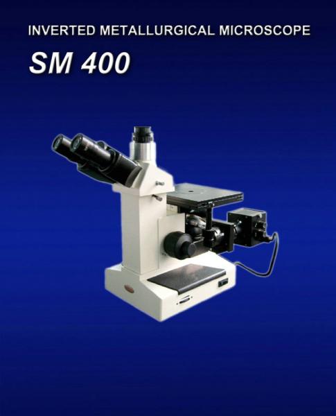 Microscópio portátil SM400 de Trinocular Metallurgraphic para a grão que torna áspero com método de polarização