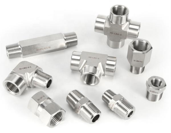 316 304 Stainless Steel Cross Pipe Fitting Thread Duplex 3/4 BSP