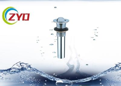 Bathroom Bathtub Sink Drain Pipe Without Overflow Hole Stainless Steel Material
