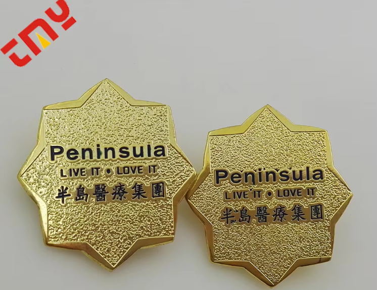 Custom Brass Gold Metal Lapel Pin Badge With All Styles Design, Shape For Company