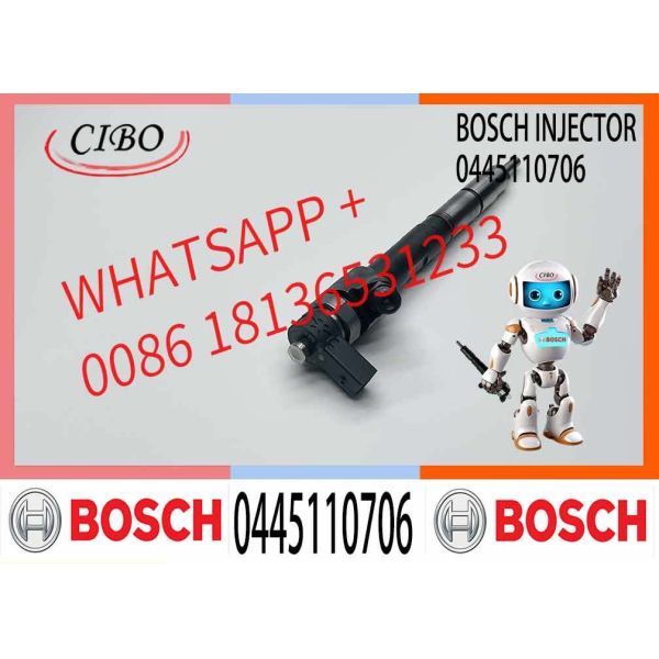 0445110706 0 445 110 706 Engine Parts Diesel Fuel Injector Common Rail Injector Assy for Maruti for Suzuki Celerio Su Carry