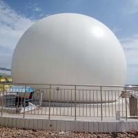 Réservoirs de stockage de biogaz à double membrane automatiques montés au sol pour les élevages de vaches
