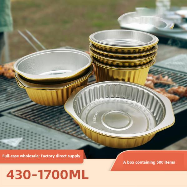 Silk paper box air fryer high-temperature oven disposable silk paper tray bowl packaging box aluminum foil oven meal box