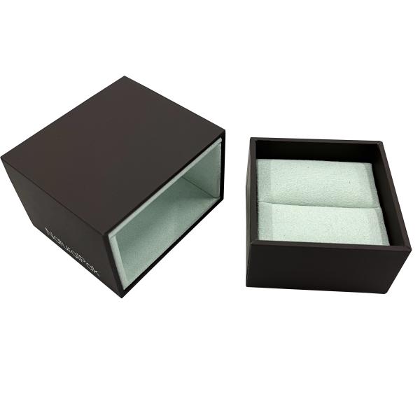 White Heavy Sleeve Drawer Jewelry Box Packaging For Ring Gift