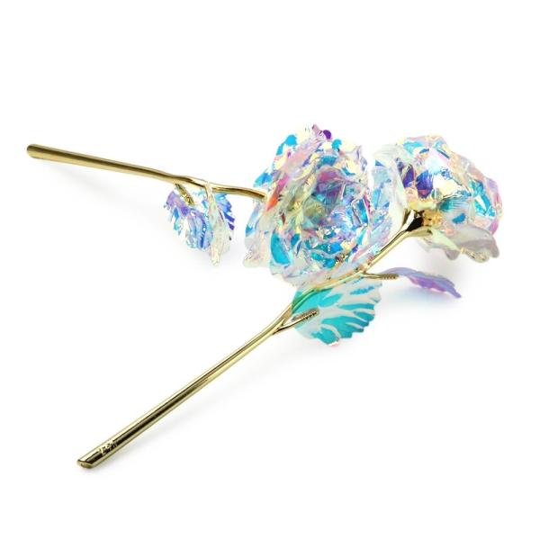 Galaxy Rose 24k Galaxy Rose with LED Light Artificial Galaxy Rose Flower for Valentine's Day Gift