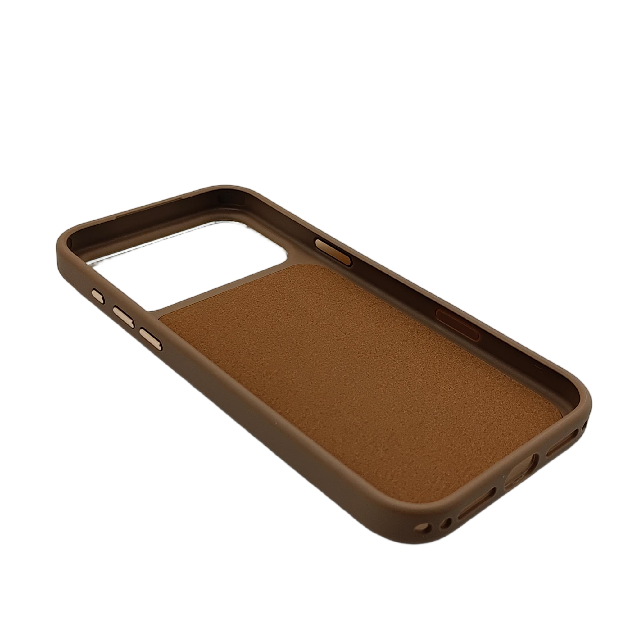 Hand-stitched Leather Phone Sleeve With OEM/ODM Service