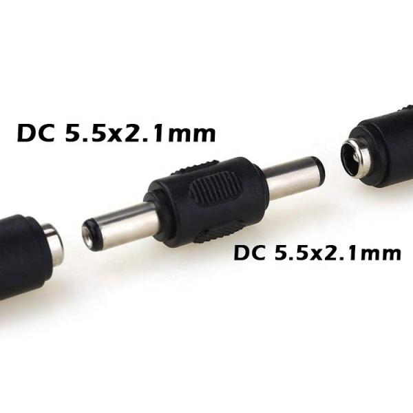 12V 24V  Male Female 2.1x5.5mm 2.5x5.5mm DC Barrel Jack Power Connector Adapter