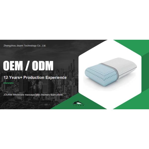 Massage Square Latex Memory Foam Pillow with Unpick and Washable Functionality
