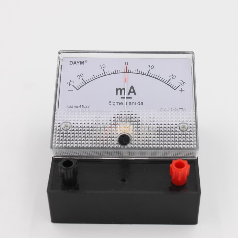 Portable Laboratory DC Ampere Meter -25mA~0~25mA Charging Cart for School