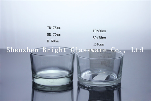 Short Glass Candle Holder With cheap price