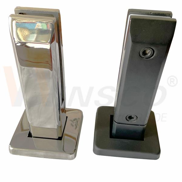 SUS 304 316 Linha de cabelo Preto Matte Mirror Superfície de aço inoxidável Piscina Espinha de vidro Para 12mm 24mm vidro