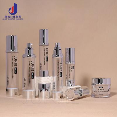 Round Shape Airless Cosmetic Pump Bottle 20ml 30ml 50ml 100ml Plastic Luxury Lotion Bottle