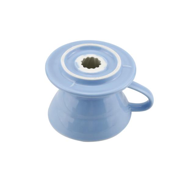Handmade V60 Ceramic Pour Over Coffee Dripper Porcelain Ceramic Coffee Cone For 1 - 4 Cups