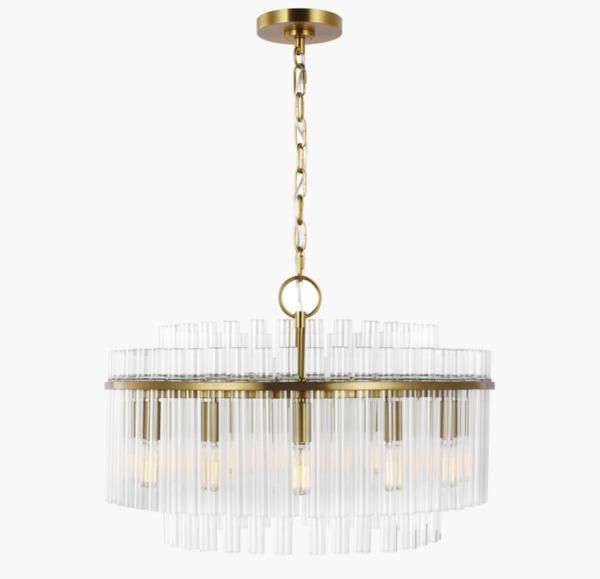 Lumière de suspension en verre à l'allumage moyen