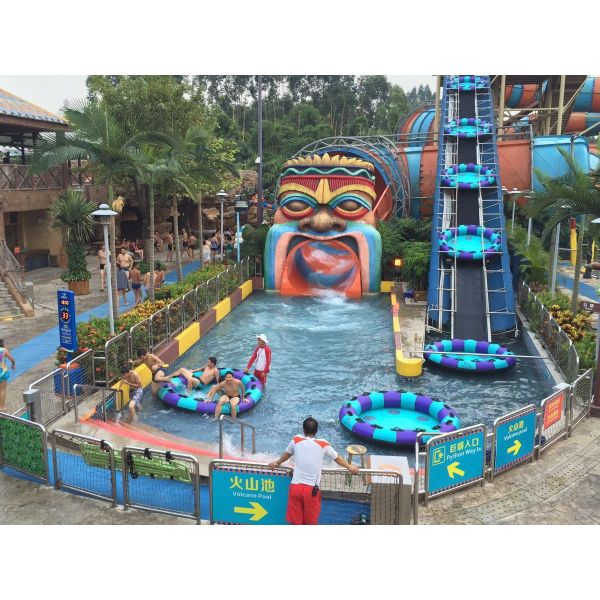 Giant Python Water Slide Customized 18-21m Height For Water Pool