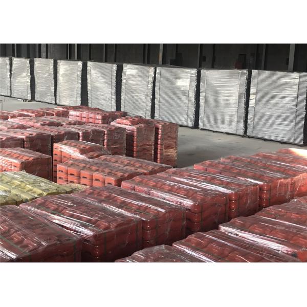 2.1mx2.4m Galvanized Temporary Chain Link Fence Panels / Portable Temporary Fence For Sale