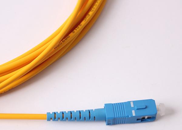 G657A2 3mm Optical Fiber Jumper / Sc To Sc Single Mode Fiber Patch Cable