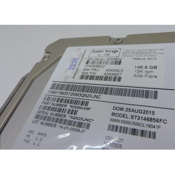 40K6823 40K6820 23R1776 2.5 Inch SAS Drives , IBM Hard Drive 146G 15K FC DS4300/4700