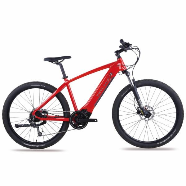 36v Mini Electric City Bikes With Battery Full Suspension 27.5 Inch Mid Drive Aluminum