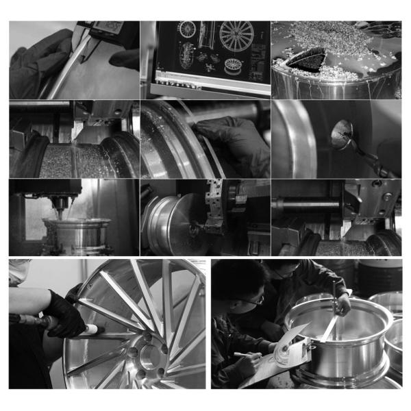 Сторона машины 17 дюймов выковала алюминиевые колеса коррозионностойкие