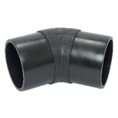 Black Spigot Fittings Hot Fusion HDPE 45° Elbow Electrofusion Reducing Sleeve