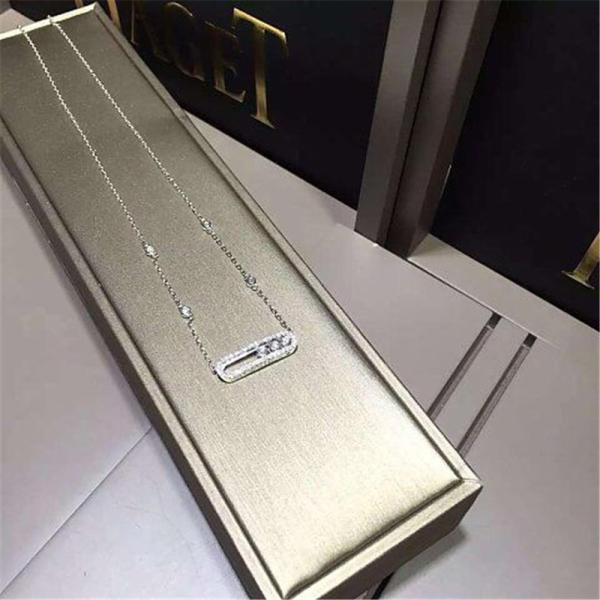  diamonds necklace 18kt  gold  with yellow gold or white gold