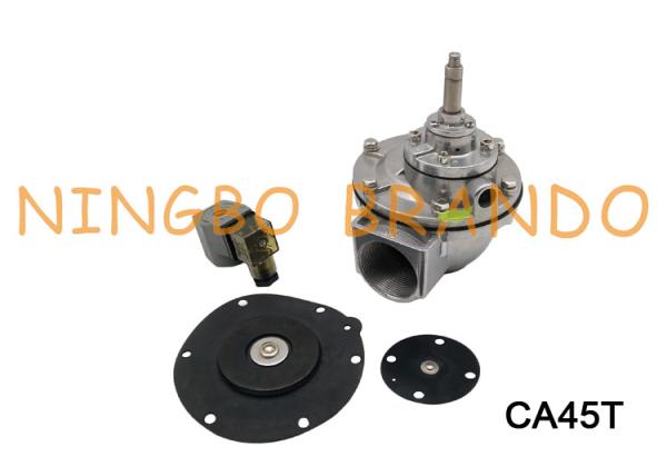 Válvula do pulso do ângulo direito 1-1/2” Pneumtic de CA45T com corpo da liga de alumínio para o sistema da limpeza da poeira